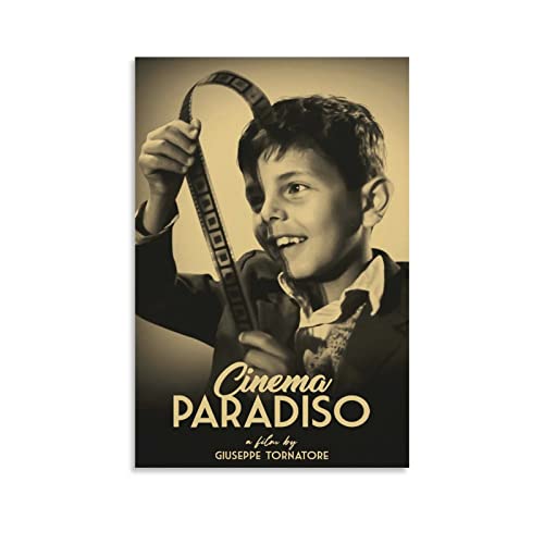 Kino Paradiso Vintage Filmposter, dekoratives Gemälde, Leinwand, Wandkunst, Wohnzimmer, Schlafzimmer, Gemälde, 30 x 45 cm von COAC