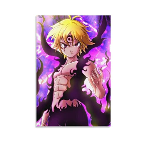 Leinwandposter "Seven Deadly Sins Meliodas" Anime-Poster und Wandkunst, modernes Familienschlafzimmerdekor-Poster, 20 x 30 cm von COAC