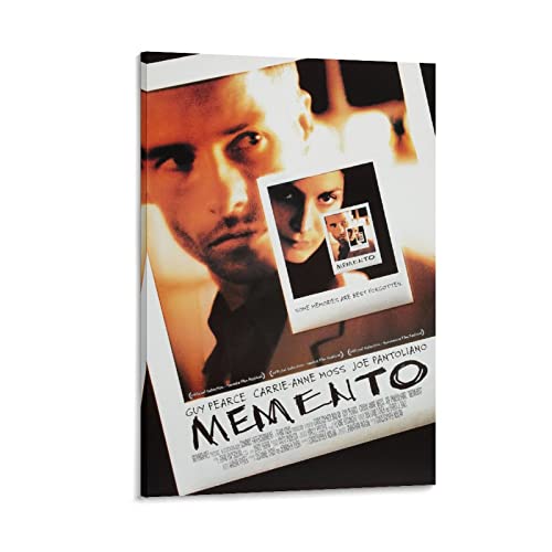 Memento Poster, Motiv: schwarzer psychologischer Horror, dekoratives Gemälde, Leinwand, Wandkunst, Wohnzimmer, Poster, Schlafzimmer, Gemälde, 60 x 90 cm von COAC
