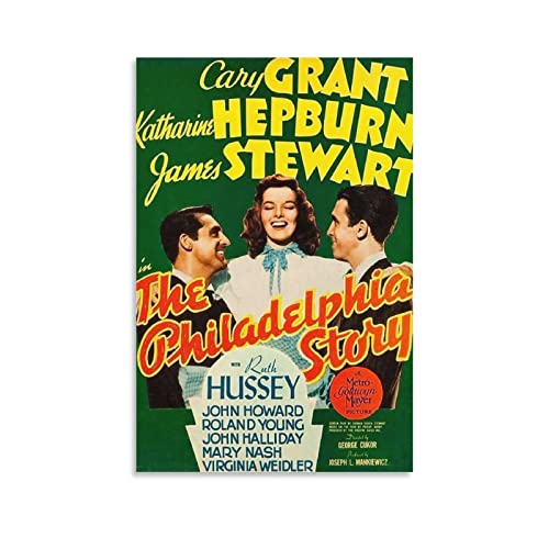 The Philadelphia Story 1940 Vintage Classic Comedy Movie Poster And Wall Art Picture Print Modern Family Bedroom Decor Poster 50 x 75 cm von COAC