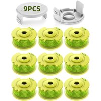 11er-Pack aktualisiertes Modell, Spulenfadentrimmer, passend für Ryobi One +18 V, 24 V, 40 V Trimmer, Ø 2,0 mm und 3,4 m Länge, AC14RL3A von COAVAS