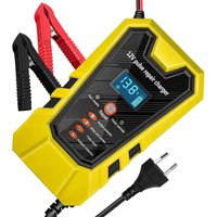 12 V 6 A intelligentes Batterieladegerät, Motorrad-Batterieladegerät mit LCD-Touchscreen, mehrfache Überholung und Schutz, tragbares von COAVAS