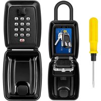 12-stelliger Sicherheitsschlüsselkasten, wasserdicht und rostfrei, für den Innen- und Außenbereich, Schlüsselsafe, codierter Schlüsselkasten mit von COAVAS