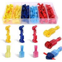 120-teiliger Kabelverbinder T-Connecto Schnelle elektrische Klemme, T-Tap-Schnellverbinder, vollständig isoliertes Klemmenverbinder-Set – Blau x 40 von COAVAS