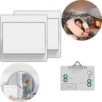 1TO 2 Funkschalter-Kit, batterieloser Schalter, 50–200 M, kabelloser Funksender 10 A mit Funklichtempfänger-Controller, autarke Funksteuerung von COAVAS