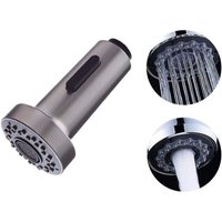 2 Modi Küchenarmaturkopf Duschkopf Ersatz, Universal G1/2 Wasserhahnkopf Dusche, Duschkopf für ausziehbare Küchenarmatur (Gebürstetes Nickel) von COAVAS