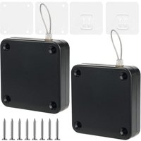 2 Stück Automatischer Türschließer, Türschließer mit Kordel, Multifunktionaler Türschließer für Zuhause, Schlagfreier Automatischer von COAVAS