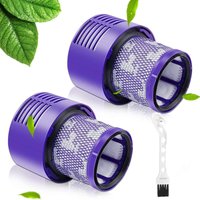 2er-Pack Dyson für V10 Sv12-Serie, waschbare, wiederverwendbare Ersatzfilterbürste, Dyson v10-Filterzubehör für Staubsauger (mit Bürste) von COAVAS