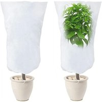 2er-Pack Winterabdeckung für Pflanzen, Winterabdeckung für Pflanzen im Freien, Winterpflanzenschutz für Olivenbäume, Palmen, Zitronenbäume, 120 cm x von COAVAS