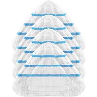 4er-Pack Mikrofaser-Dampfwischer-Bezüge, Dampfzubehör, universelle dreieckige waschbare Tücher für Heißsprüh-Dampfreiniger, weiße 4er-Pack Mikrofaser-Dampfwischer-Bezüge, Dampfzubehör, universelle dreieckige waschbare Tücher für Heißsprüh-Dampfreiniger, weiße von COAVAS