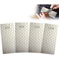 4er Set Diamant-Schleifplatten, Diamant-Schleifstein mit Wabenoberfläche, Körnung 400/600/1000/1200 von COAVAS