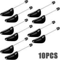 5 Paar Schuhspanner aus Kunststoff, Schuhspanner - mit Spiralfeder, Schuhleisten, Herrengröße, 39 bis 47, Kunststoff-Schuhleisten, schwarz von COAVAS