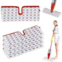 5-teiliges Nachfüllset für Vileda Spray Mop, Mikrofaser, 2-in-1, wiederverwendbar, für Vileda 1-2 Spray Max Mop, rot-blaue Nachfüllung, geeignet für 5-teiliges Nachfüllset für Vileda Spray Mop, Mikrofaser, 2-in-1, wiederverwendbar, für Vileda 1-2 Spray Max Mop, rot-blaue Nachfüllung, geeignet für von COAVAS