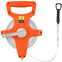 50 m / 165 Fuß Fiberglas-Vermessungsbandmaß, metrisches Vermessungsbandmaß, doppelseitige Zoll- und Meterskala von COAVAS