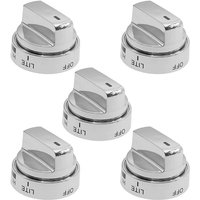 5er-Pack langlebige Universal-Ersatz-Kochfeldknöpfe aus Metall – einfach zu verwenden von COAVAS