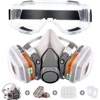 6200 Gasmaskenschutz, wiederverwendbare Atemschutzmaske, Halbgesichts-Staubmaske, Atemschutzmasken mit Schutzbrille zum Lackieren, organischen 6200 Gasmaskenschutz, wiederverwendbare Atemschutzmaske, Halbgesichts-Staubmaske, Atemschutzmasken mit Schutzbrille zum Lackieren, organischen von COAVAS