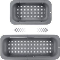 Ausziehbares Spülbeckensieb – PP-Material in Lebensmittelqualität – Effektive Abflusslöcher – Schnelltrocknendes Gestell für Geschirr – Leicht zu von COAVAS