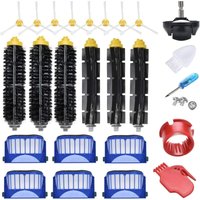 Bürstenset für Roomba 600-Serie – 23-teiliges Zubehörset (Seitenbürsten, Filter, Endbürste usw.) für Roboterstaubsauger. von COAVAS