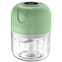 Elektrische Küchenmaschine – Mini-Knoblauchzerkleinerer ohne Kabel – 250 ml – per USB wiederaufladbar – abnehmbar – für Babynahrung, Chili, Zwiebeln, von COAVAS