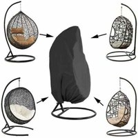 Garten Hängesessel Abdeckung, Hängesessel Abdeckung, Oxford Stoff Schutzhülle für Egg Chair, 190x115cm, Wasserdicht Schutzhülle Winddicht Anti-UV von COAVAS