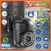 Kabellose 5G-Überwachungskamera für den Außenbereich, 2-MP-PTZ-Kamera, 2,4-G/5-GHz-Dualbänder, Farbnachtsicht, Ton-/Lichtalarm, Bewegungserkennung, von COAVAS