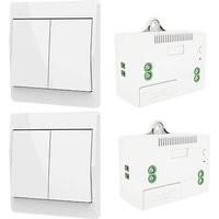 Kabelloser selbstgenerierender Lichtschalter, Hochfrequenzschalter und Relaisempfänger, Controller mit Sicherung, kinetischer Schalter ohne Batterie von COAVAS