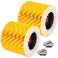 Kartuschenfilter, 2er Pack Staubsaugerfilter für Kärcher, für Kärcher WD3 Premium, WD2, WD3, WD3P, MV2, MV3 - WD3 Filter - Ersatzfilter für Kärcher von COAVAS