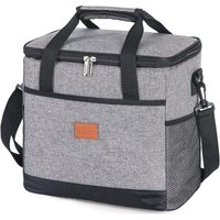 Kühltasche fürs Auto – 27 l große Kapazität – Kühltasche, Lunchtasche für Damen und Herren – Lunchtasche, Fresh Lunch Bag – Grau von COAVAS