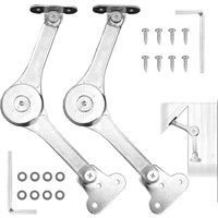 Schrankmöbel-Hebescharnier, verstellbares Deckelstützscharnier, 2 Stück, für Schränke, Schrankoberteile, Möbeltüren, Hebestützscharniere Schrankmöbel-Hebescharnier, verstellbares Deckelstützscharnier, 2 Stück, für Schränke, Schrankoberteile, Möbeltüren, Hebestützscharniere von COAVAS