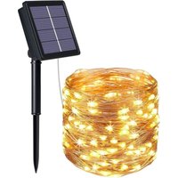 Solar-Lichterkette für den Außenbereich, 22 m, 200 LEDs, Lichterketten-Dekoration für Garten, Terrasse, Hof, Haus, Weihnachten, Hochzeit, von COAVAS