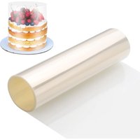 Transparenter Teig, verdickte Acetatplatten 30 cm x 10 m, transparenter Teigkreis für Gebäck, Schokoladenmousse-Kuchen, Kuchendekoration von COAVAS