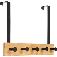 Türhaken, 5 Haken für die Schlafzimmergarderobe zur Aufbewahrung von Jacken, Bademänteln, Handtaschen und mehr – Natur von COAVAS