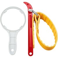 Verstellbarer Universal-Bandschlüssel und 10-Zoll-Wasserfilterhalter, 50–150 mm Ölfilterschlüssel für Rohrduschköpfe, Sanitärreparaturen, Glasöffner, von COAVAS