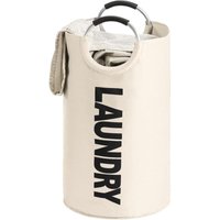 Weicher Wäschekorb, 90 l, Mehrzwecktasche, ideal für Schmutzwäsche, Einkäufe, weicher Aluminiumgriff, Polyester, 38 x 79 cm, Beige Weicher Wäschekorb, 90 l, Mehrzwecktasche, ideal für Schmutzwäsche, Einkäufe, weicher Aluminiumgriff, Polyester, 38 x 79 cm, Beige von COAVAS