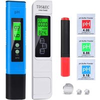 pH-Meter pH TDS und Temperatur EC-Tester BIO 5-in-1-Wasserqualitätstester mit LCD-Display, digitaler Wasserqualitätstester (ATC) für Trinkwasser, von COAVAS