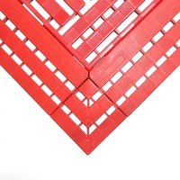 COBA Ecke für Arbeitsplatzmatte aus PE, BxL 112 x 112 mm, orange COBA Ecke für Arbeitsplatzmatte aus PE, BxL 112 x 112 mm, orange von COBA