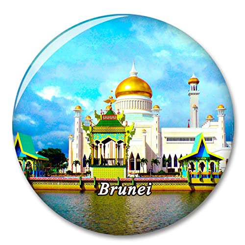 Brunei Kühlschrank Kühlschrank Magnet Deko Magnet Aufkleber Reise Souvenir Sammlung Tourist Stadt Geschenk Whiteboard Küche von COBREW