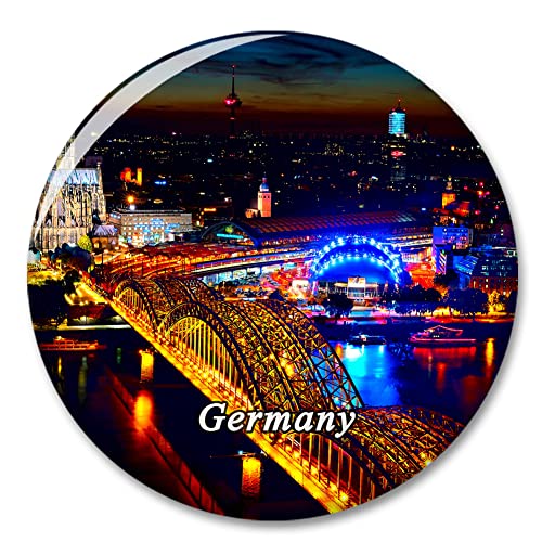 Deutschland Hohenzollern Brücke Kolntriangle Köln Kühlschrankmagnet Deko Magnet Aufkleber Reise Souvenir Sammlung Tourist Stadt Geschenk Whiteboard Küche von COBREW