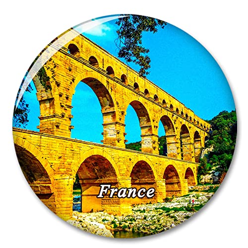 Frankreich Pont Du Gard Nimes Kühlschrankmagnet Dekorativer Magnet Aufkleber Reise Souvenir Kollektion Touristenstadt Geschenk Whiteboard Küche von COBREW