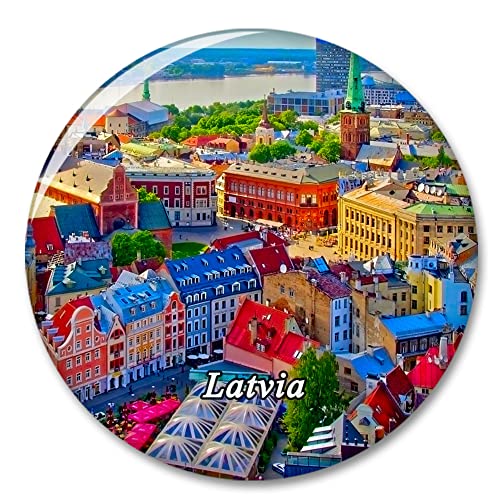 Lettland Riga Kühlschrankmagnet Dekorativer Magnet Aufkleber Reise Souvenir Sammlung Tourist City Geschenk Whiteboard Küche von COBREW