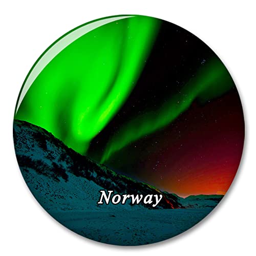 Norwegen Aurora Borealis Kühlschrank Magnet Dekorative Magnet Aufkleber Reise Souvenir Sammlung Tourist City Geschenk Whiteboard Küche von COBREW