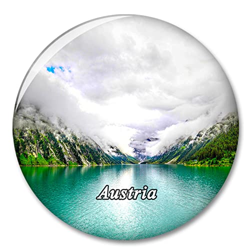 Österreich Der Schlegeis Reservoir Tirol Kühlschrank Kühlschrank Magnet Deko Magnet Aufkleber Reise Souvenir Sammlung Tourist Stadt Geschenk Whiteboard Küche von COBREW