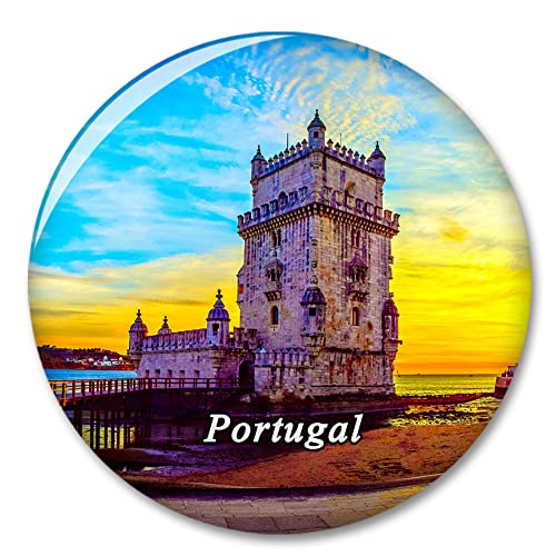 Portugal Belem Tower Lissabon Kühlschrank Magnet Dekorativer Magnet Aufkleber Reise Souvenir Sammlung Touristenstadt Geschenk Whiteboard Küche von COBREW