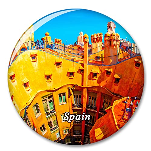 Spanien Gaudi Gracia Barcelona Kühlschrankmagnet Dekorativer Magnet Aufkleber Reise Souvenir Kollektion Touristenstadt Geschenk Whiteboard Küche von COBREW
