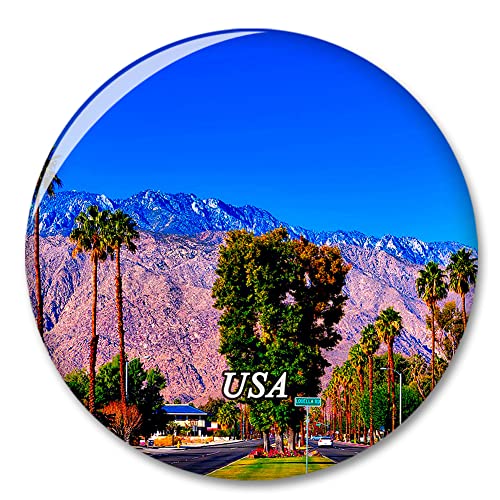 USA Amerika San Jacinto Mountain Palm Springs Kühlschrankmagnet Dekorativer Magnet Aufkleber Reise Souvenir Sammlung Tourist City Geschenk Whiteboard Küche von COBREW