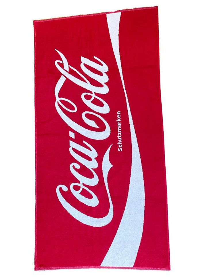 COCA COLA Badetuch Original Coca Cola Strandtuch, 100 % Baumwolle, schnell trocknend, saugfähig, und strapazierfähig von COCA COLA