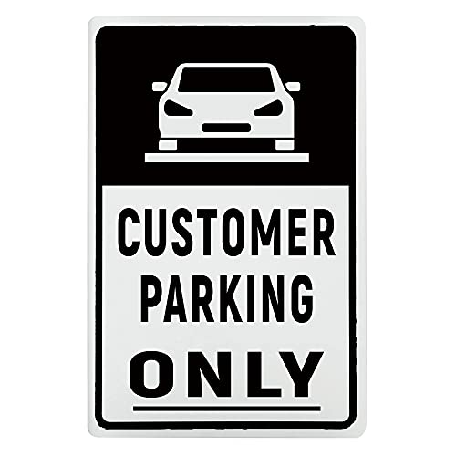 COCAINK Metallschild mit Aufschrift "Customer Parking Only", einfache Montage, für den Innen- und Außenbereich, für Zuhause, Bar, Pub, Kino, Haus, Bar, Pub, lustiges Retro-Wandkunst-Schild COCAINK Metallschild mit Aufschrift "Customer Parking Only", einfache Montage, für den Innen- und Außenbereich, für Zuhause, Bar, Pub, Kino, Haus, Bar, Pub, lustiges Retro-Wandkunst-Schild von COCAINK