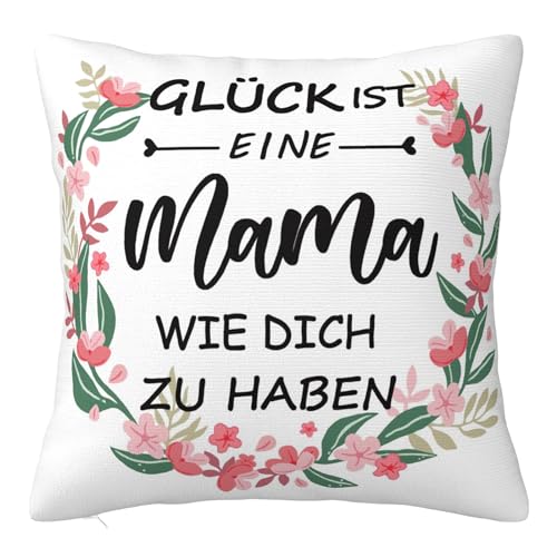 COCHIE Muttertagsgeschenk Geschenke für Mama Beste Mama Geschenk Geburtstagsgeschenk für Mama Personalisiert Kissenbezug 45x45cm Geschenkideen für die Mutter von COCHIE