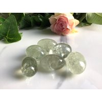 6Pcs Prasiolite , Green Quartz Mini Tumbled Stone von COCOROCRYSTAL