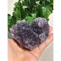 Amethyst Cluster Heart von COCOROCRYSTAL